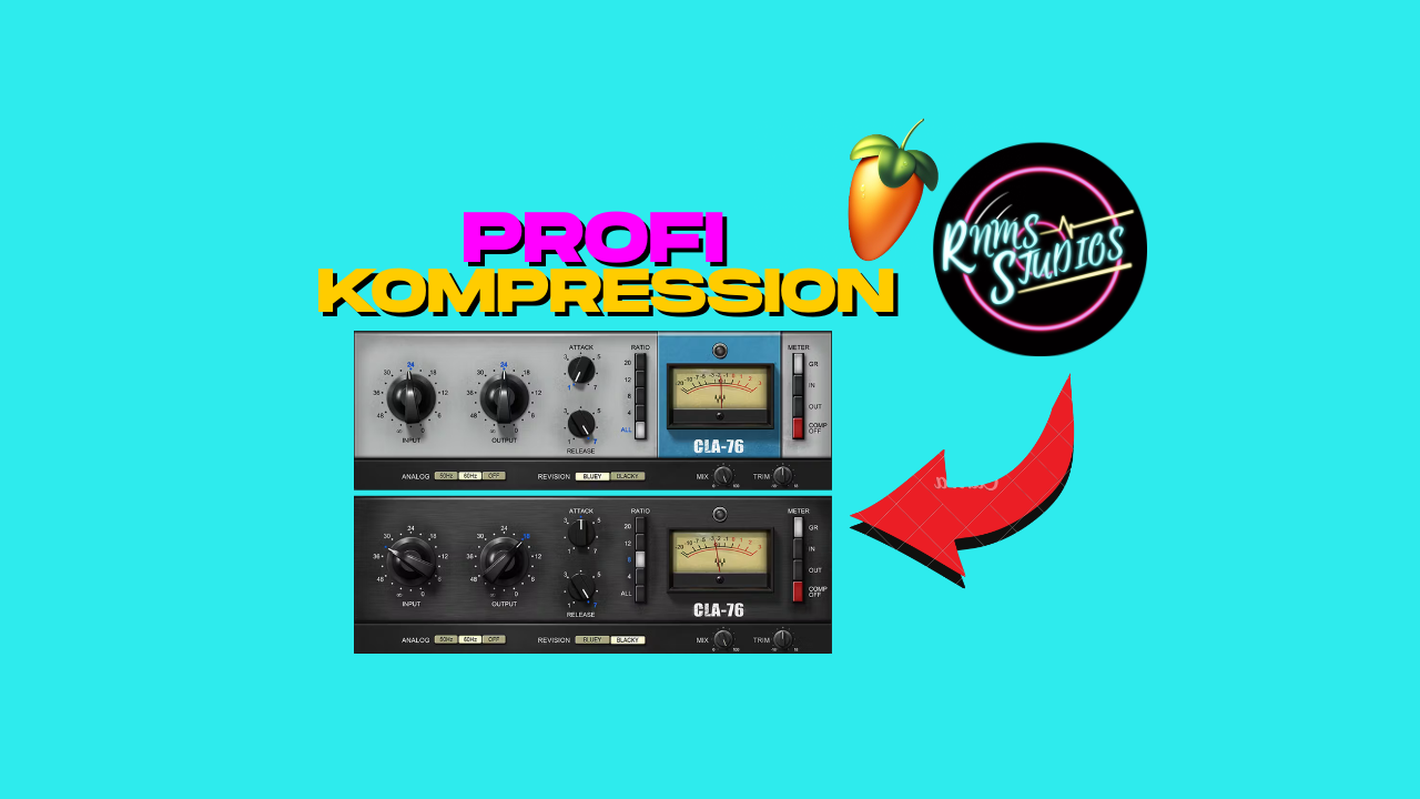 Kompressor in FL Studio mit zwei geöffneten CLA-76 Plugins