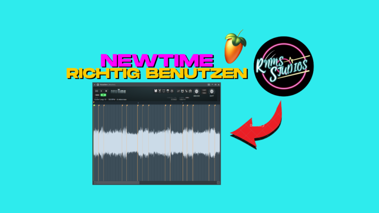 Newtime in FL Studio mit geöffneter Wellenform und Timing-Markern