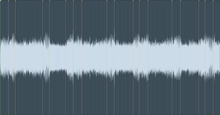 Newtime in FL Studio mit erkannten Transienten und Markern im Time-Warper