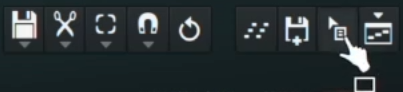 Drag-selection-Symbol in Newtime zum Zurückziehen der bearbeiteten Aufnahme in die FL Studio Playlist