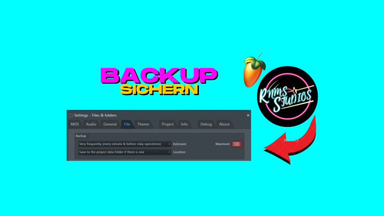 Autosave und Speicherort für ein Backup in FL Studio einstellen