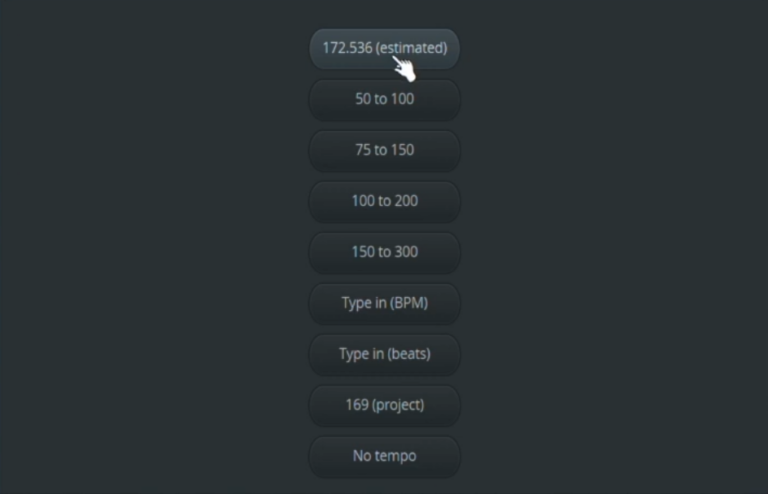 BPM in FL Studio mit Detect tempo automatisch erkennen