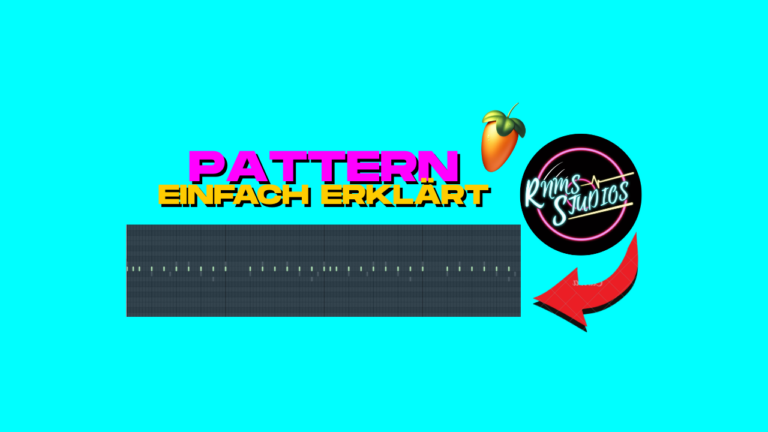 Drum Pattern in FL Studio mit Kick, Snare und Hi-Hats in der Piano Roll