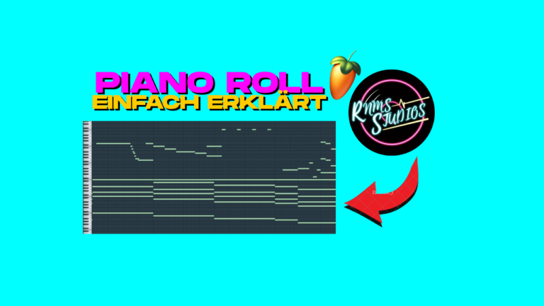 Klaviermelodie mit Akkorden und Topline in der Piano Roll in FL Studio