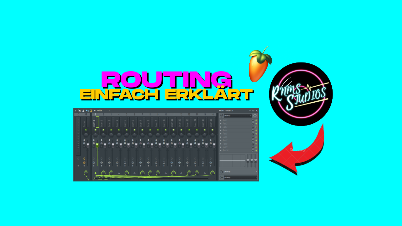Routing in FL Studio mit mehreren verbundenen Mixer-Tracks